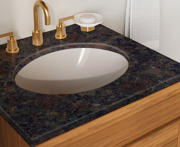 coffee pearl granite bathroom vanity top elegant brown surface