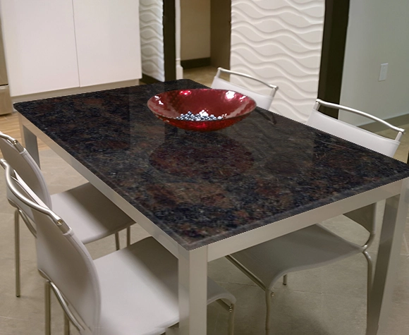coffee pearl granite table top glossy polished finish