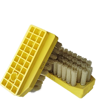 lapotra brush for textured finish on granite slabs