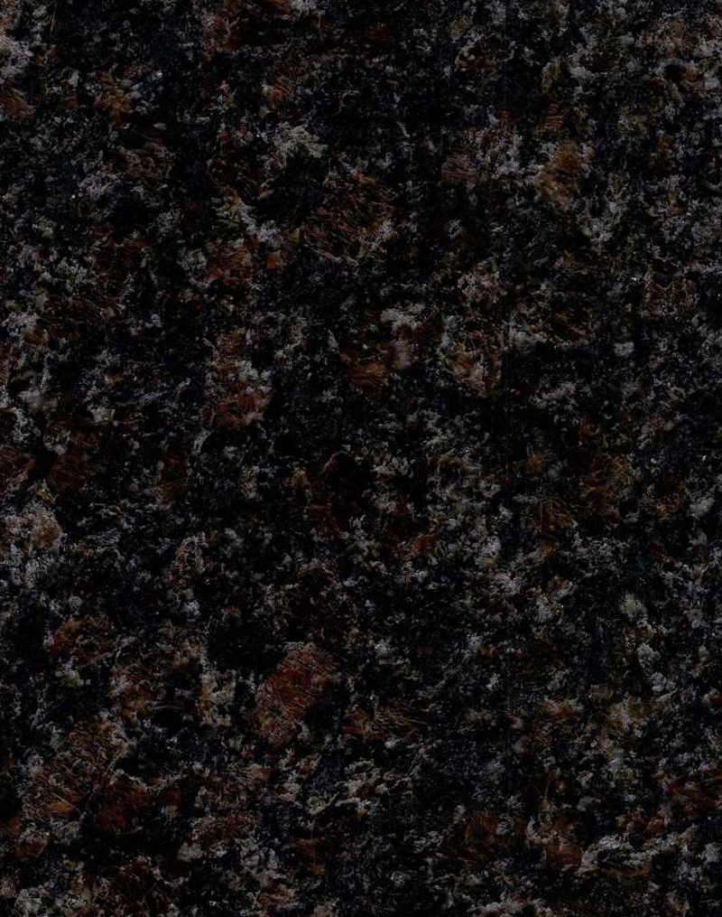 Tan Brown Dark granite slab polished with deep brown and black pattern